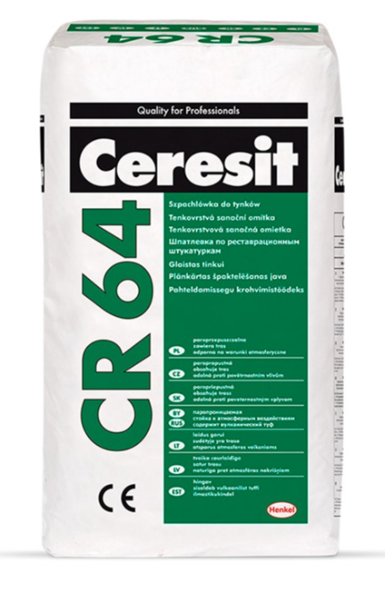 Ceresit CR 64 fasādes nobeiguma špaktele 25kg